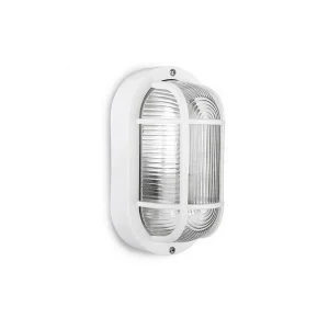 Aplique Oval E27 IP54 Blanco Mod. Tarragona EDM Ref. 34350