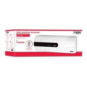 Calefector Split Ceramico con Mando 1000-2000W EDM Ref. 07206