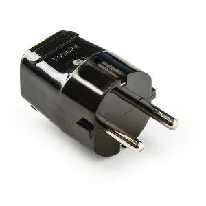 Clavija con Toma Tierra 16A 250V Negra Famatel Ref. 1103-N