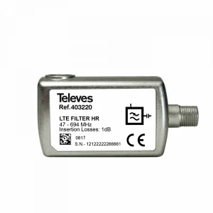 Filtro LTE HR F 47-694MHz (C21-48) Televes Ref. 403220