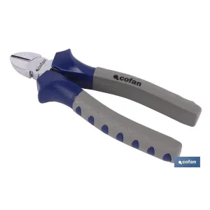 Marca: Cofan Referencia: 09600160 Tipo de herramienta: Alicate de corte diagonal Tamaño: 6 pulgadas (160 mm) Material: Acero de alta calidad tratado térmicamente, que ofrece una excelente resistencia y durabilidad. Acabado: Tratamiento anticorrosión que protege la herramienta contra la oxidación y el desgaste, asegurando una vida útil prolongada. Diseño: Cuchillas de corte diagonal afiladas, ideales para cortar con precisión alambres, cables y otros materiales. Mango ergonómico recubierto de material antideslizante para un agarre cómodo y seguro durante el uso, incluso en largas jornadas de trabajo. Uso: Ideal para trabajos de bricolaje, electricidad, mecánica y otros proyectos que requieren un corte limpio y preciso. Características adicionales: Su diseño compacto permite trabajar en espacios reducidos. Apto para cortes de alambre de dureza media y blanda, lo que lo convierte en una herramienta versátil para múltiples aplicaciones. ALICATE CORTE DIAGONAL 6 160mm Cofan Ref. 09600160