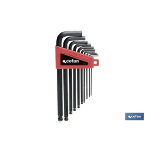 Juego 10 Llaves ALLEN Bola 1,5-2-2,5-3-4-5-5,5-6-8-10 Confan Ref. 09508541