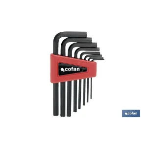 Juego de 10 Llaves ALLEN 1,5-2-2,5-3-4-5-5,5-6-8-10 Cofan Ref. 09508539