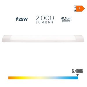 Regleta LED 25w 6500k Luz Fría 2000ml 61,3x3x12cm EDM Ref. 31680